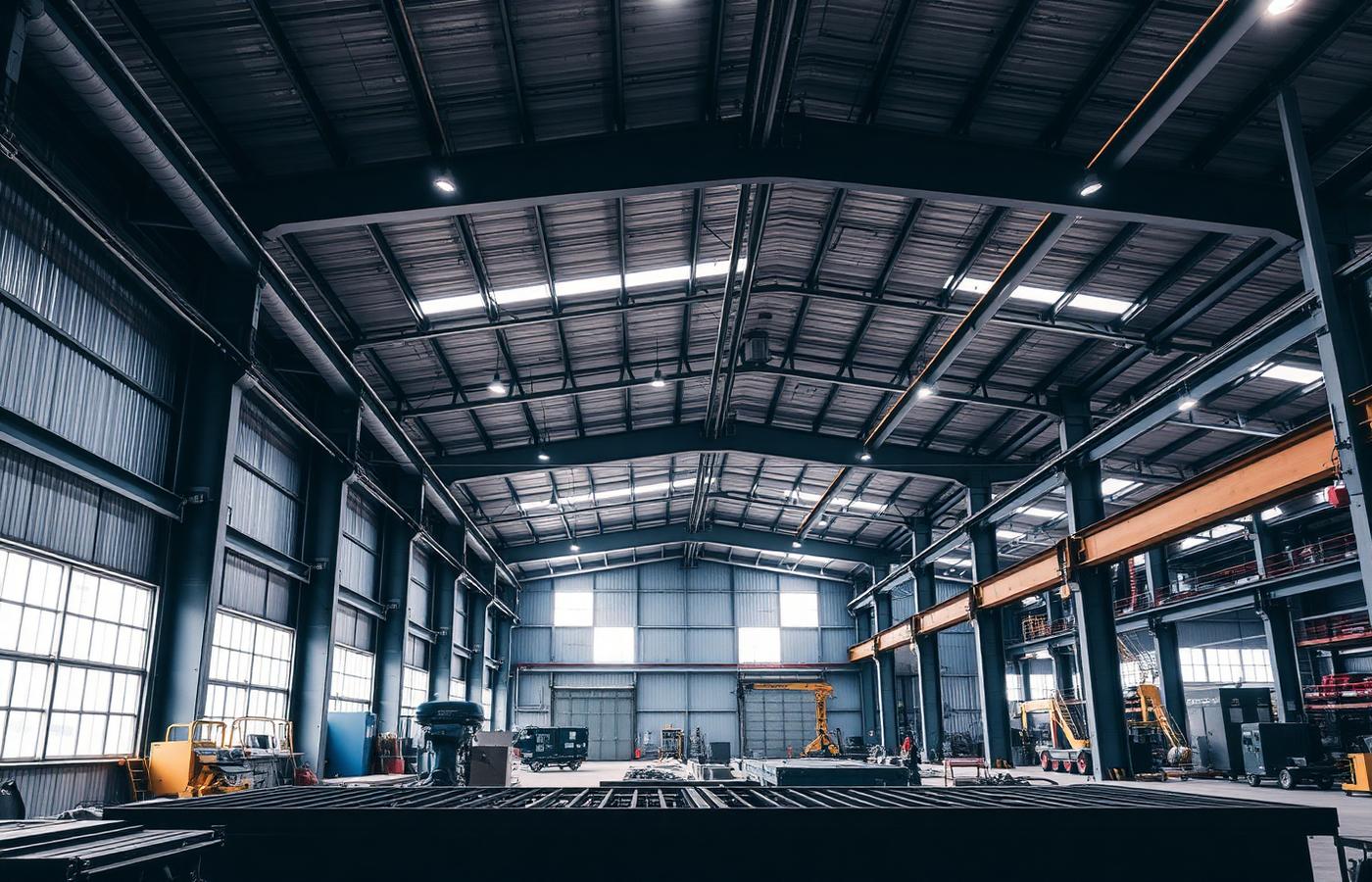 Modern welding workshop